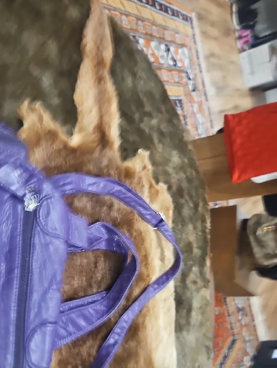 Angel BarceloPurple Quilted Crossbody SatchelThe Bag Has Two Flaws In Pictures. - Picture 4 of 6